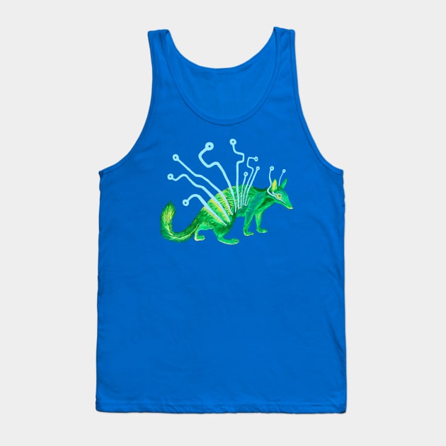 Circuit Board Numbat Tank Top by RaLiz